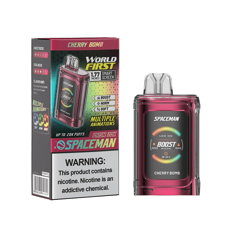 SMOK Spaceman Prism 20K Disposable Vape Cherry Bomb Flavor