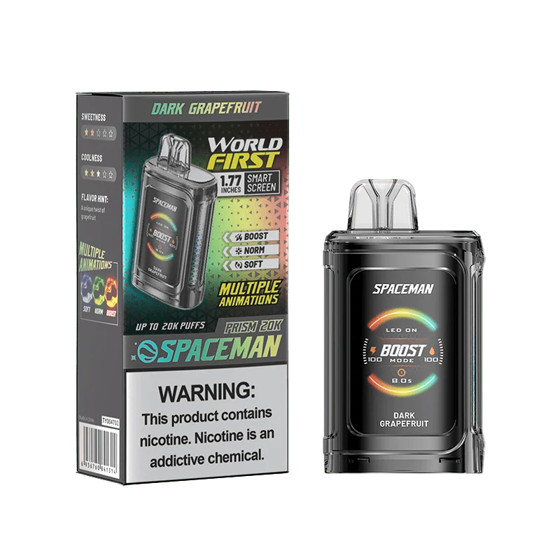 SMOK Spaceman Prism 20K Disposable Vape Dark Grapefruit Flavor