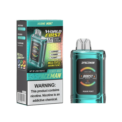 SMOK Spaceman Prism 20K Disposable Vape Miami Mint Flavor