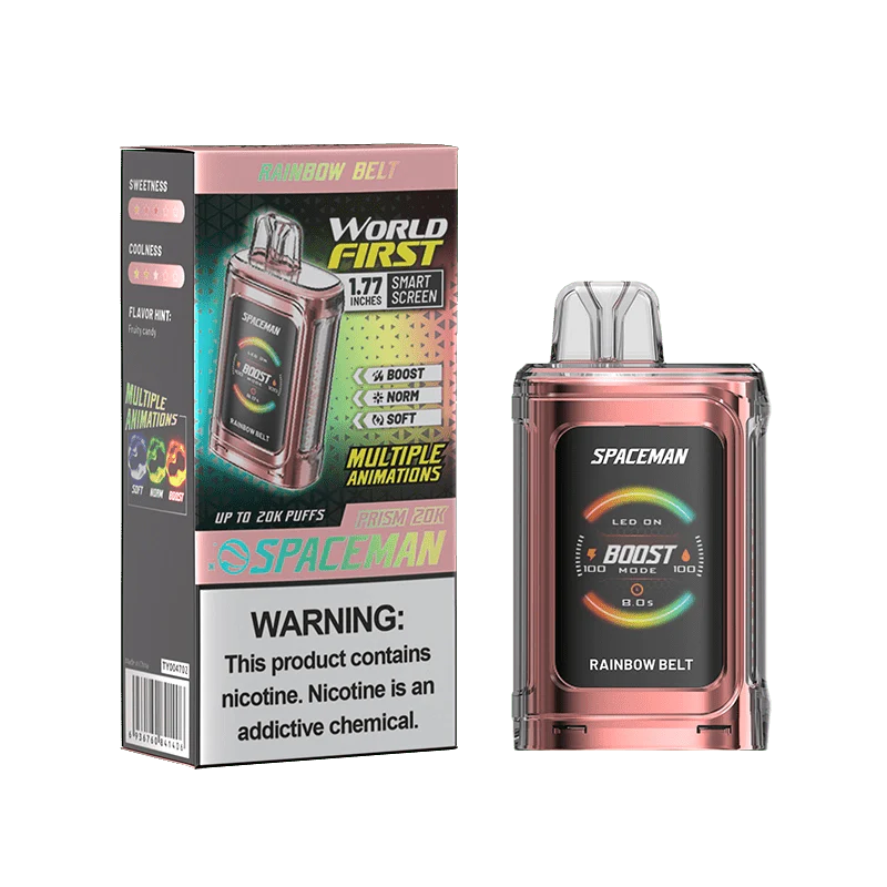 SMOK Spaceman Prism 20K Disposable Vape Rainbow Belt Flavor