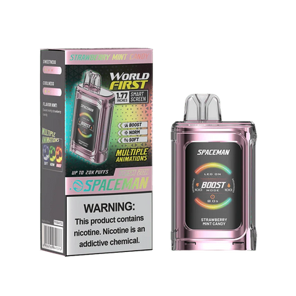 SMOK Spaceman Prism 20K Disposable Vape Strawberry Mint Candy Flavor