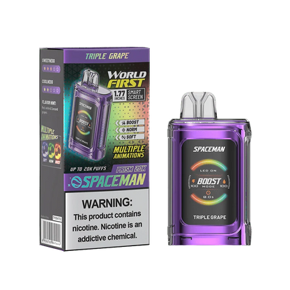 SMOK Spaceman Prism 20K Disposable Vape Triple Grape Flavor