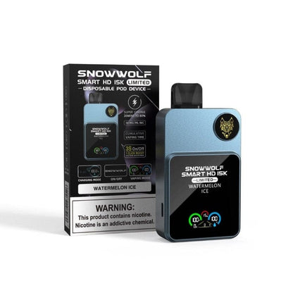 SnowWolf Watermelon Ice SnowWolf Smart HD 15K Disposable Vape (5%, 15000 Puffs)
