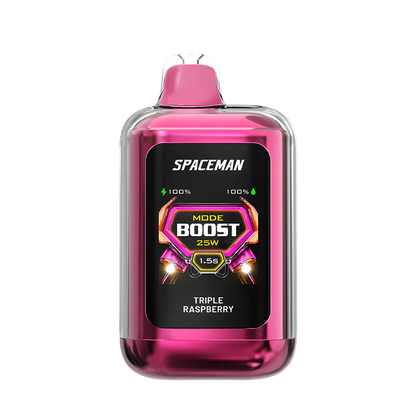 Spaceman nebula 25k plus disposable vape triple raspberry