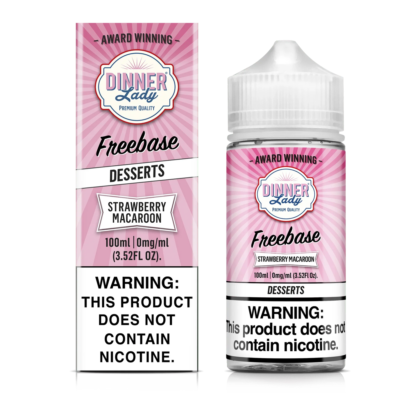 Dinner Lady Strawberry Macaroon Vape Juice 100ml