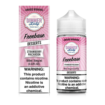 Dinner Lady Strawberry Macaroon Vape Juice 100ml