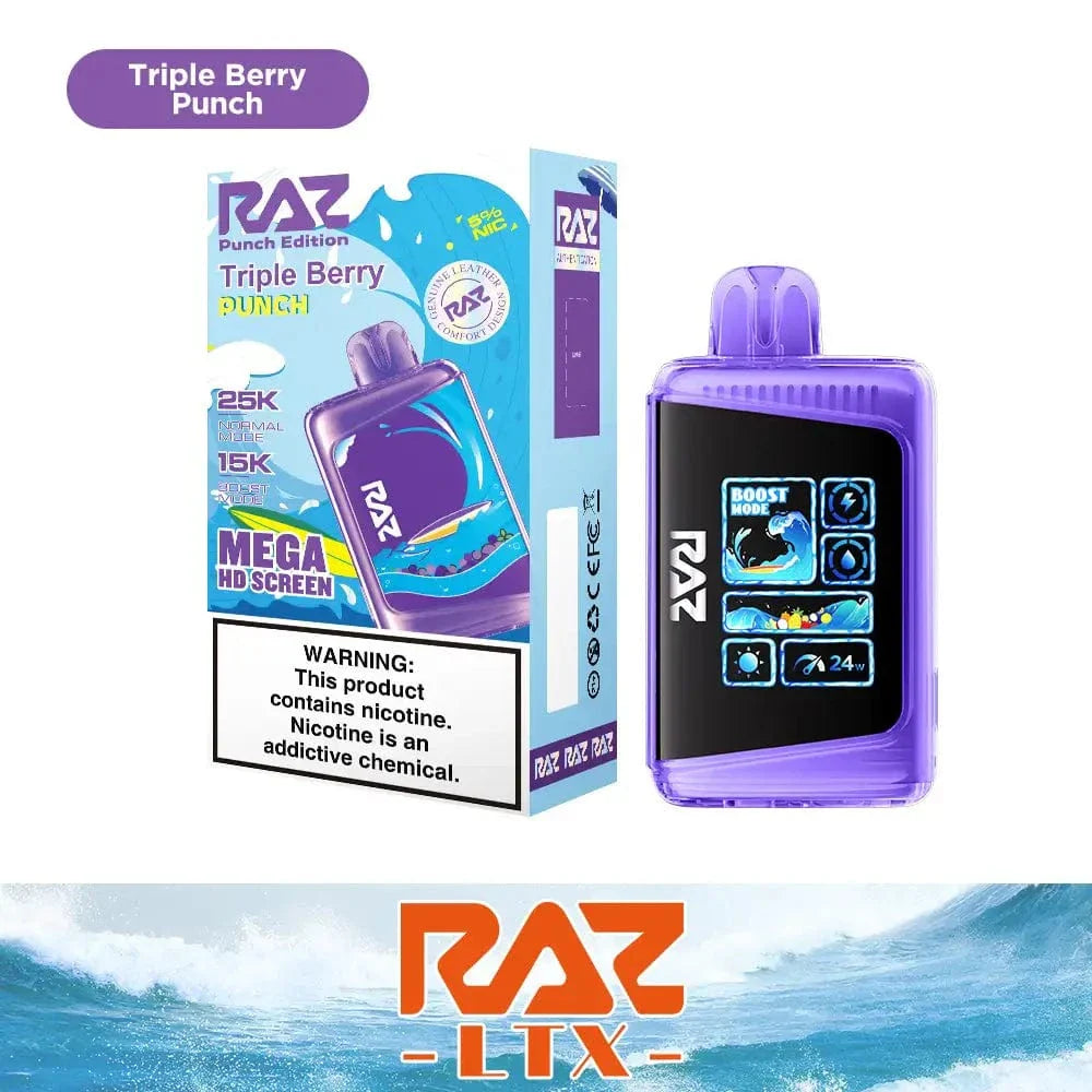 RAZ LTX DC25000 Disposable Vape (0% & 5%, 25000 Puffs)