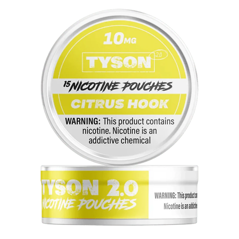 Tyson Cigarette Solutions 10mg / Citrus Hook Tyson 2.0 Nicotine Pouches