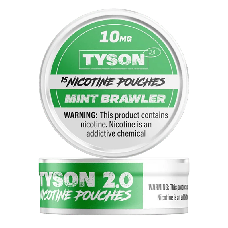 Tyson Cigarette Solutions 10mg / Mint Brawler Tyson 2.0 Nicotine Pouches