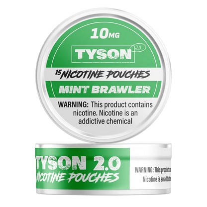 Tyson Cigarette Solutions 10mg / Mint Brawler Tyson 2.0 Nicotine Pouches