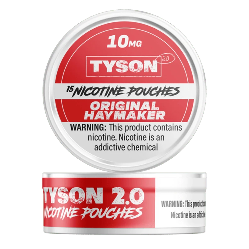 Tyson Cigarette Solutions 10mg / Original Haymaker Tyson 2.0 Nicotine Pouches