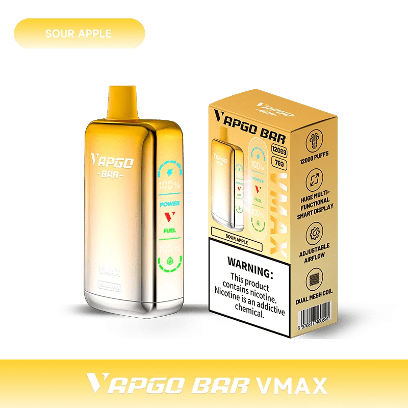 VAPGO BAR Disposable Vape VAPGO BAR Vmax Disposable Vape  (5%, 12000 Puffs)