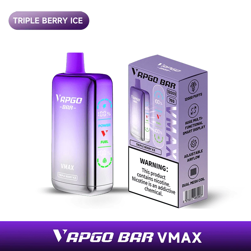 VAPGO BAR Disposable Vape VAPGO BAR Vmax Disposable Vape  (5%, 12000 Puffs)