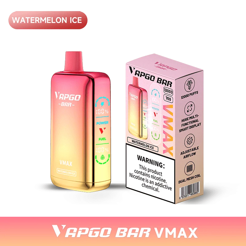 VAPGO BAR Disposable Vape VAPGO BAR Vmax Disposable Vape  (5%, 12000 Puffs)