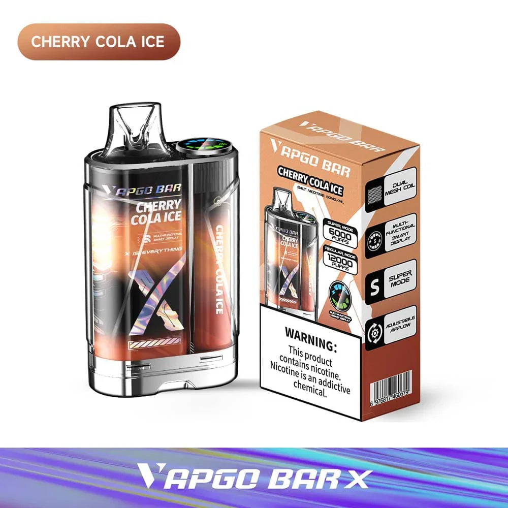 VAPGO BAR X 12K Disposable Vape 12000 Puffs (Sale)