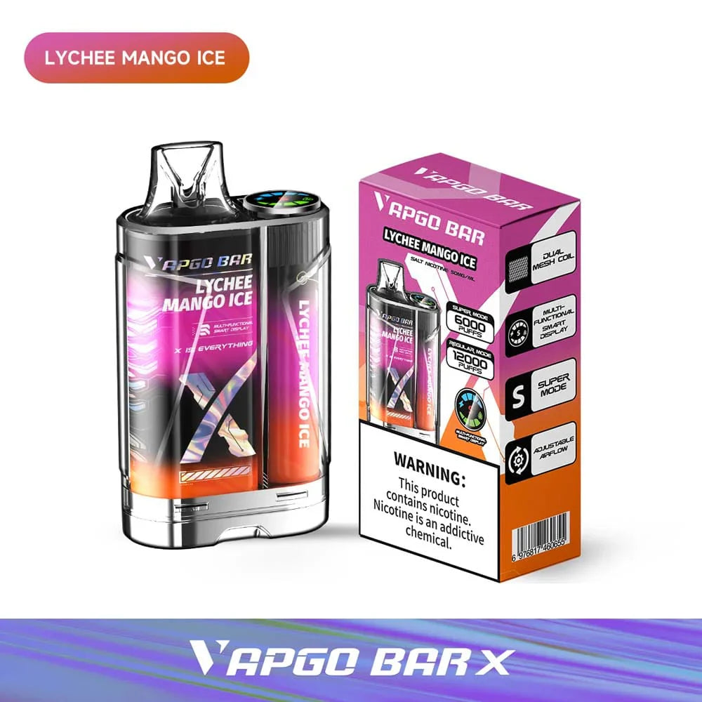 VAPGO BAR X 12K Disposable Vape 12000 Puffs (Sale)