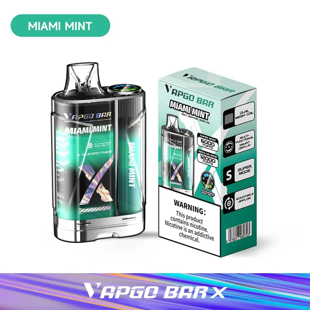 VAPGO BAR X 12K Disposable Vape 12000 Puffs (Sale)