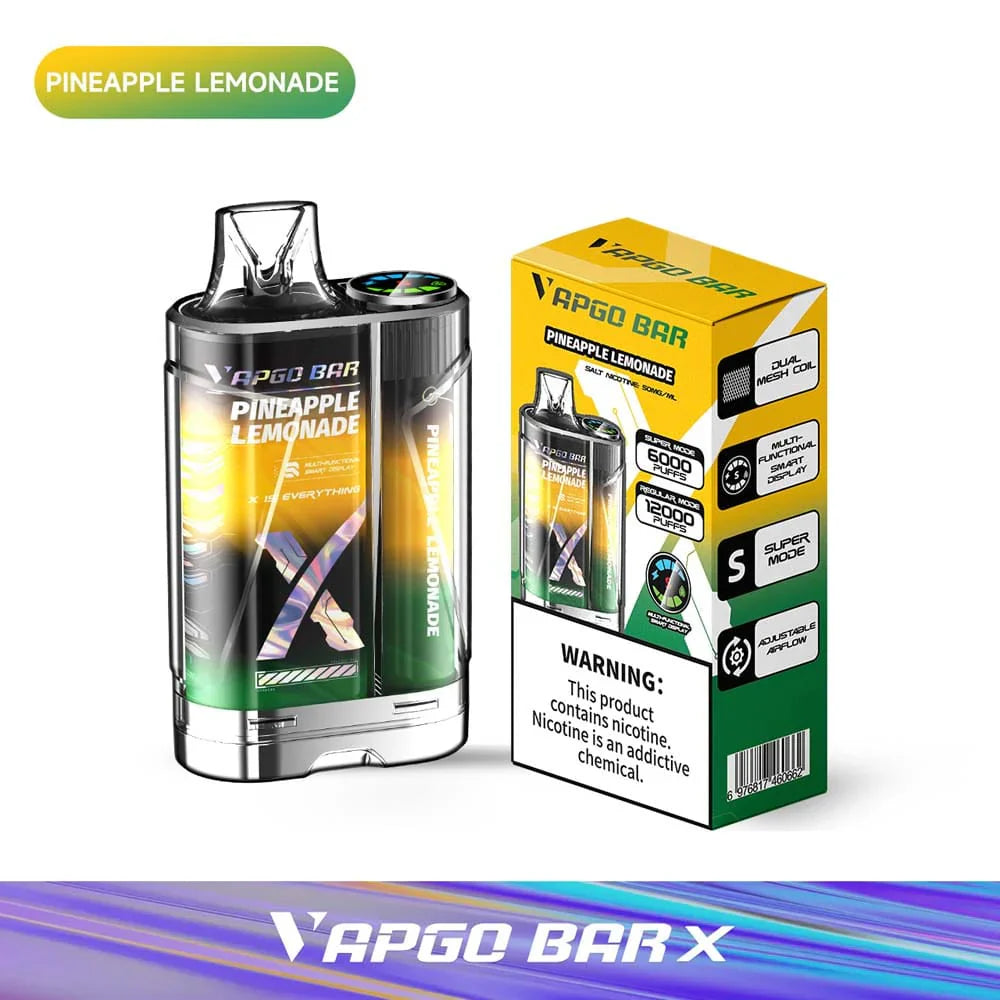 VAPGO BAR X 12K Disposable Vape 12000 Puffs (Sale)