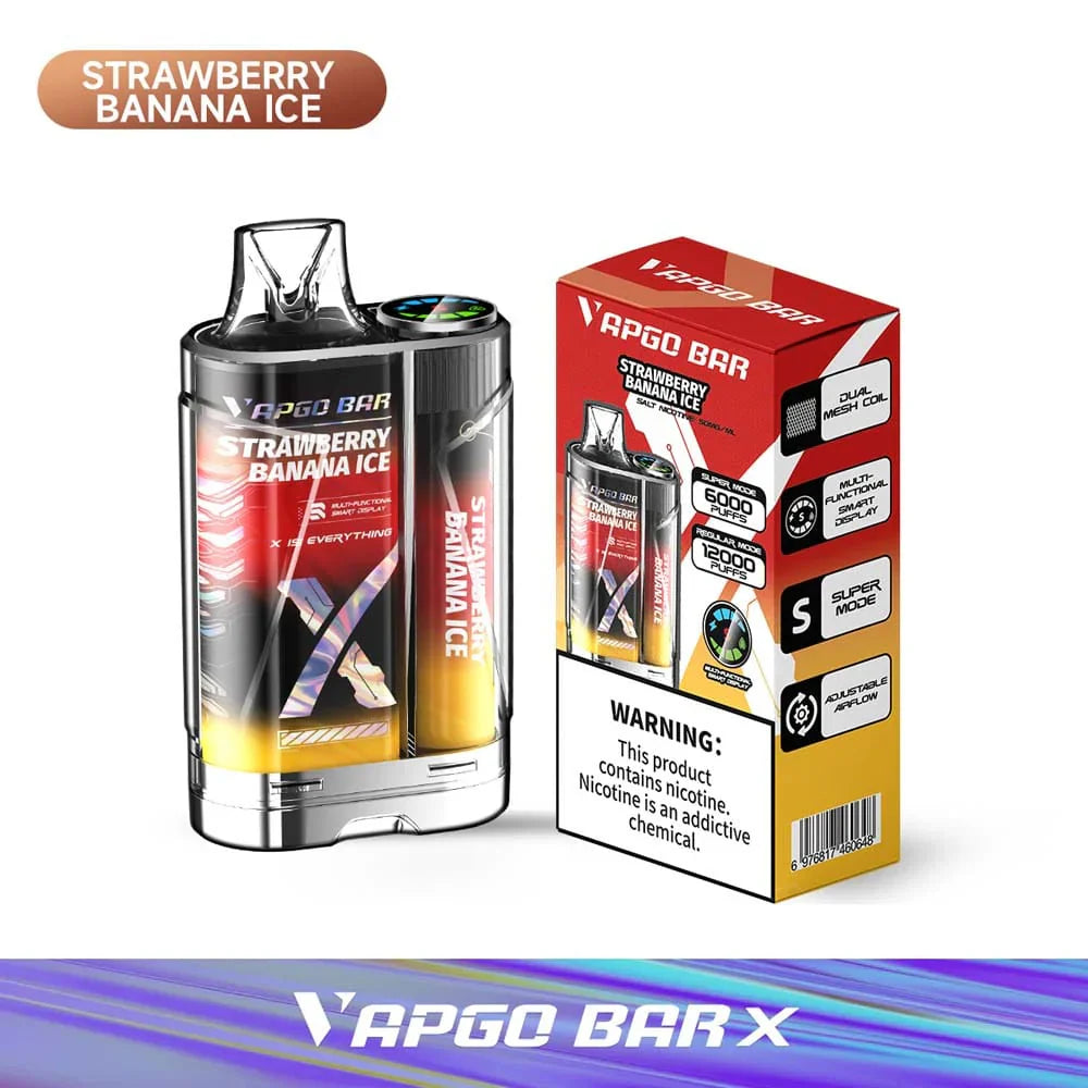 VAPGO BAR X 12K Disposable Vape 12000 Puffs (Sale)