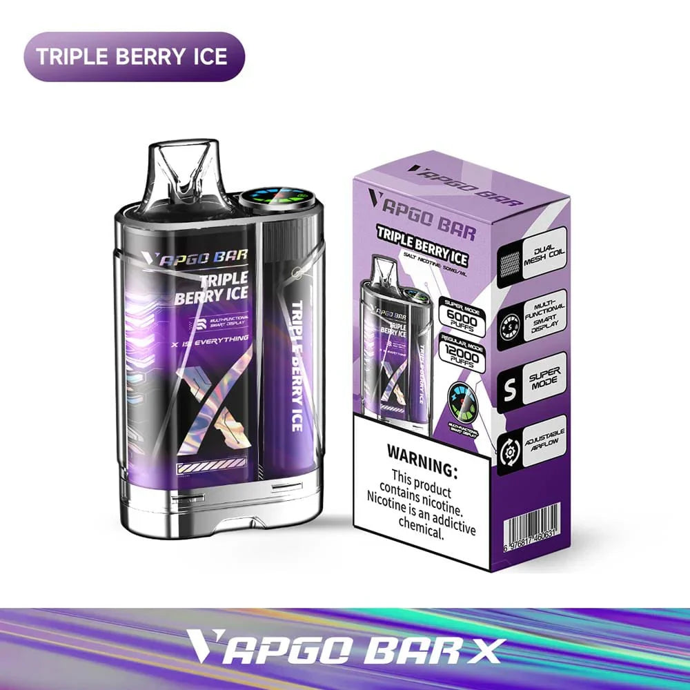 VAPGO BAR X 12K Disposable Vape 12000 Puffs (Sale)