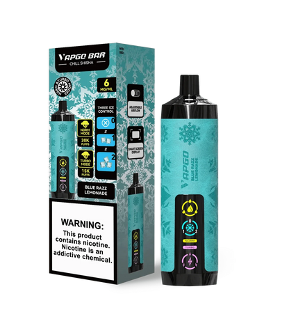 VAPGO Disposable Vape Blue Razz Lemonade VAPGO Chill Shisha 30K 3-Level Control Disposable (0.6% 30,000 Puffs)