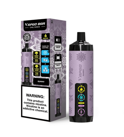 VAPGO Disposable Vape Gummy VAPGO Chill Shisha 30K 3-Level Control Disposable (0.6% 30,000 Puffs)