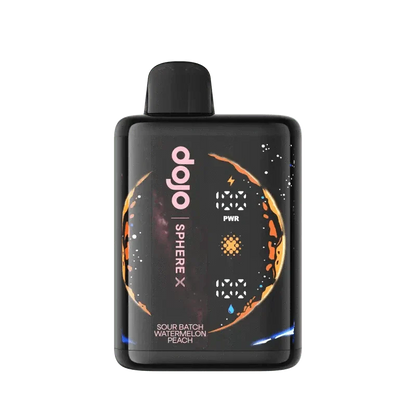 Vaporesso Disposable Vape Sour Batch Watermelon Peach DOJO Sphere X 40K Disposable Vape (5%, 40000 Puffs)