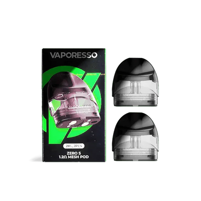 Vaporesso Pods Zero S Pods - 1.2ohm Vaporesso Zero S Replacement Pods (Pack Of 2)