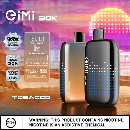 VIHO GiMi  30K Disposable Vape Tobacco Flavor