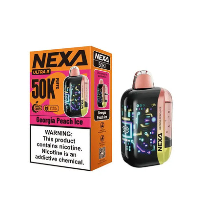 VOOPOO Disposable Vape Georgia Peach Ice VOOPOO NEXA Ultra II 50K Disposable Vape (5%, 50000 Puffs)