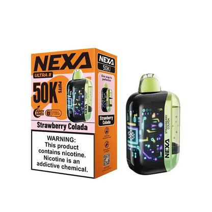 VOOPOO Disposable Vape Strawberry Colada VOOPOO NEXA Ultra II 50K Disposable Vape (5%, 50000 Puffs)