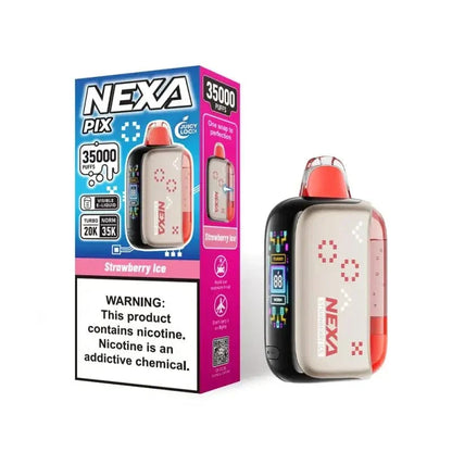 VOOPOO Disposable Vape Strawberry Ice NEXA PIX 35K Disposable Vape (5%, 35000 Puffs)