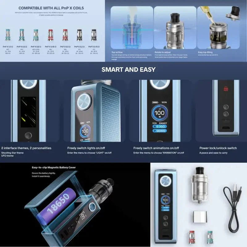 VOOPOO Kits VOOPOO VINCI Spark 100 Box Mod Kit