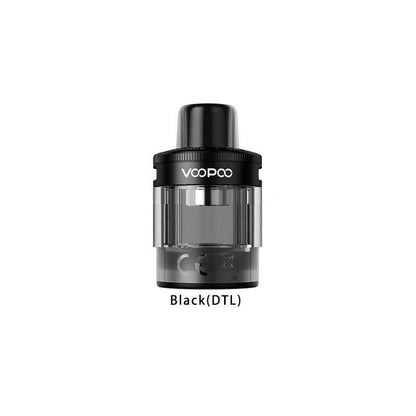 VOOPOO Pods Black-DTL Version VOOPOO PnP X Empty Replacement Pod Cartridge (Pack of 2)